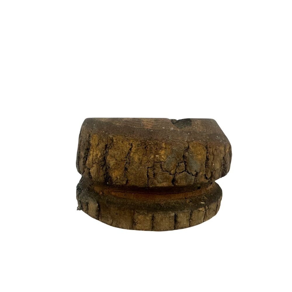 Vintage Wooden Architectural Salvage Carved Rustic Finial Furniture Accent